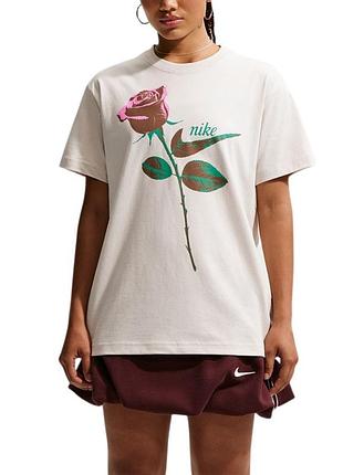 Футболка жіноча nike w nsw classic st2 tee бежева