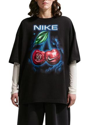 Футболка жіноча nike w nsw classic os st6 tee чорна