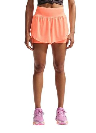 Шорты женские nike w nk tempo flw msh df 2n1 shrt оранжевые