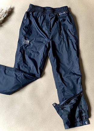 Штани-дощовики дитячі для хлопчика karrimor weathertite 4–5 років 104–110 см | чорні waterproof на резинці