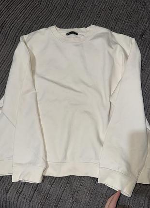 Світшот жіночий zara молочний розмір l