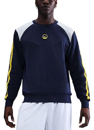 Толстовка чоловіча nike m nsw cs crew flc bb темно-синя
