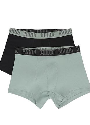 Нижня білизна чоловіча puma puma men everyday trunk 2p оливкова