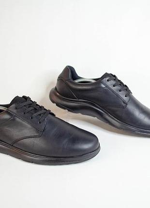 Clarks lifton lace кожаные универсальные туфли кроссовки оригинал! размер 45 29,5 см