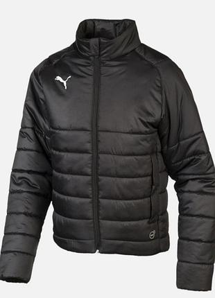 Куртка детская демисезонная черная puma liga р.l