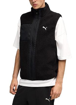 Жилет чоловічий puma reversible sherpa vest чорний