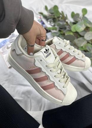 Жіночі кросівки adidas superstar cappuccino🤍