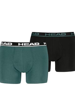 Боксери чоловічі head basic boxer 2p зелені