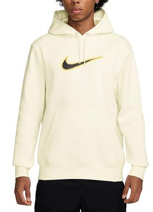 Мужская толстовка nike m nk club bb hdy neo varsity молочная