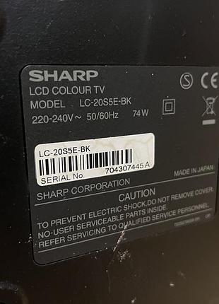Телевізор sharp aquos lc-20s5e-bk 20" lcd 3