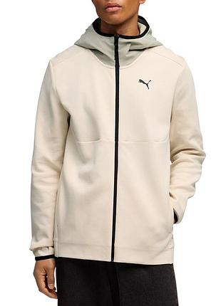 Толстовка чоловіча puma tech full-zip hoodie dk молочна