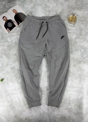 Чоловічі спортивні штани nike tech fleece сірі розмір m