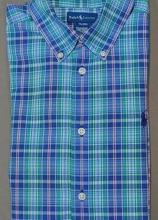 Воротник 38 см ralph lauren size xl (20) женская рубашка в клетку 
100% cotton
