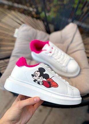 Зимові кеди sneakers mickey mouse