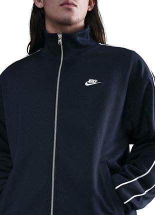 Толстовка мужская nike m nk club knit os track jacket темно-синяя