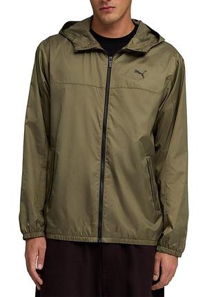 Ветровка мужская puma ess regular windbreaker хаки