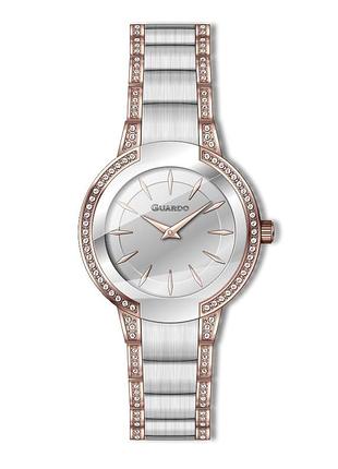 Guardo premium 012819-4 жіночий годинник сріблястий циферблат сталевий браслет