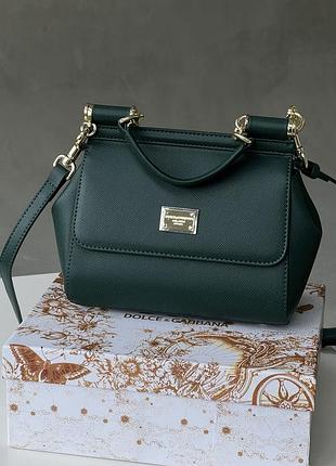 Сумка dolce&gabbana sicily medium - premium изумруд 21cm