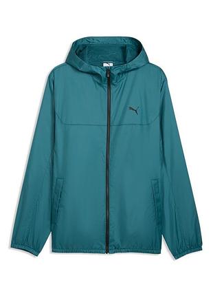 Ветровка мужская puma ess regular windbreaker зеленая