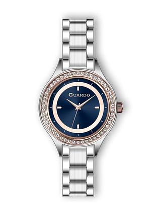 Guardo premium 012794-2 женские часы синий циферблат стальной браслет