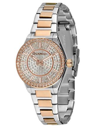 Guardo premium 012701-4 жіночий годинник сріблястий циферблат сталевий браслет