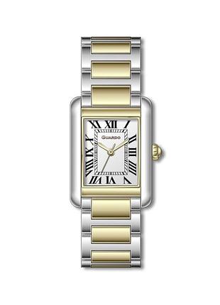 Guardo premium 012829-3 женские часы серебристый/чёрный циферблат стальной браслет