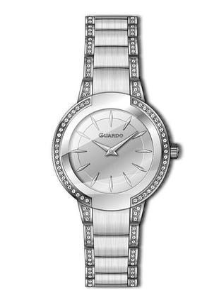 Guardo premium 012819-1 женские часы серебристый циферблат стальной браслет