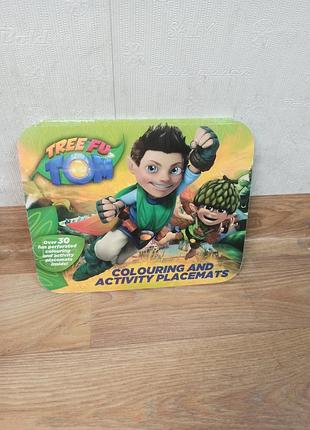 Книжка з розвиваючими завданнями tree fu tom colouring and activity placemat