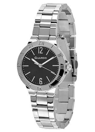 Guardo premium 012792-2 женские часы чёрный циферблат стальной браслет