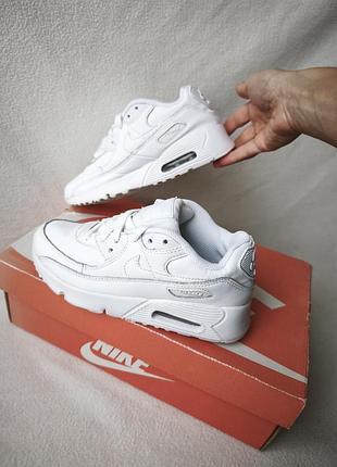 Оригинал! демисезонные кожаные кроссовки nike air max р. 34