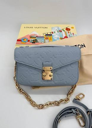 Жіноча сумка преміум pochette metis blue east west