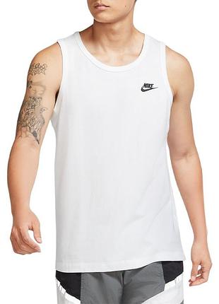 Майка чоловіча nike m nsw club - tank біла