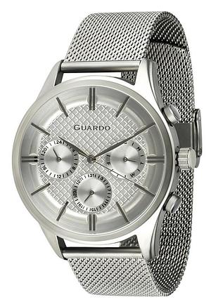 Guardo s02588-1 мужские часы серебристый циферблат стальной браслет