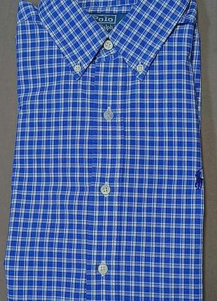 Воротник 40 см ralph lauren size m в клетку cорочка classic fit 
100% cotton