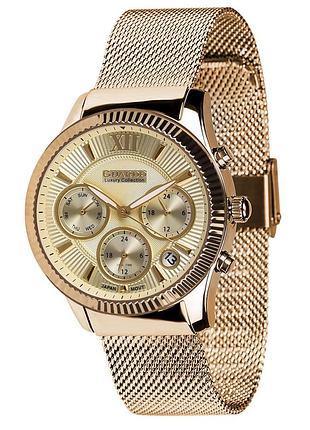 Guardo luxury s01861-3 жіночий годинник шампань циферблат сталевий браслет