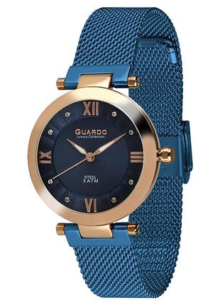 Guardo luxury s02071-5 женские часы синий циферблат стальной браслет
