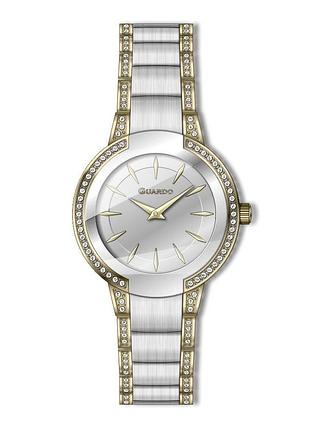 Guardo premium 012819-2 женские часы серебристый циферблат стальной браслет