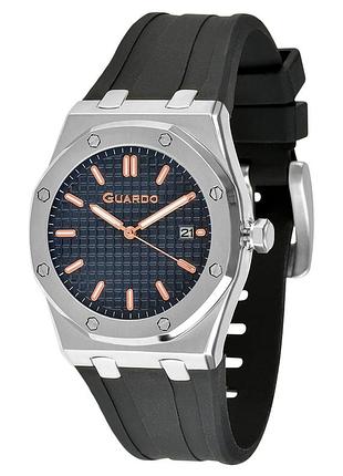 Guardo 012752-3 мужские часы синий циферблат силиконовый ремешок