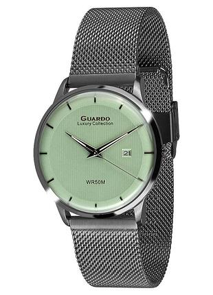 Guardo s02409-3 мужские часы синий циферблат стальной браслет