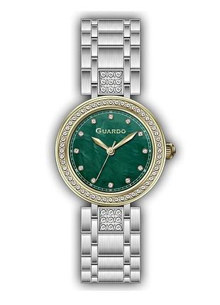 Guardo premium 012806-2 жіночий годинник зелений циферблат сталевий браслет