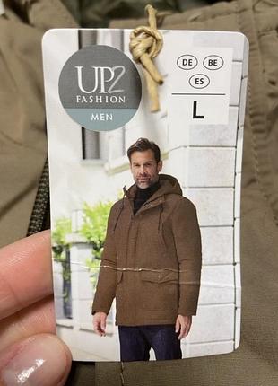 Куртка чоловіча up2 fashion коричнева розмір l з капюшоном