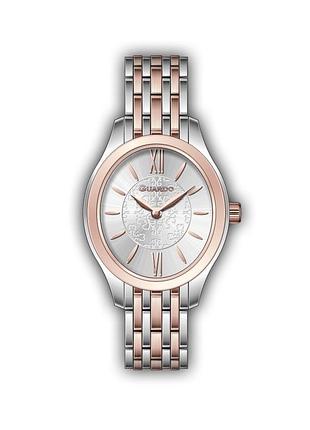 Guardo premium 012813-4 жіночий годинник сріблястий циферблат сталевий браслет