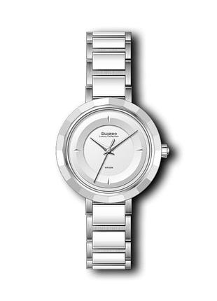 Guardo luxury s03016-1 женские часы серебристый циферблат стальной браслет