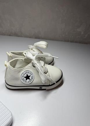 Кросівки для дівчаток білі, довжина устілки 14 см