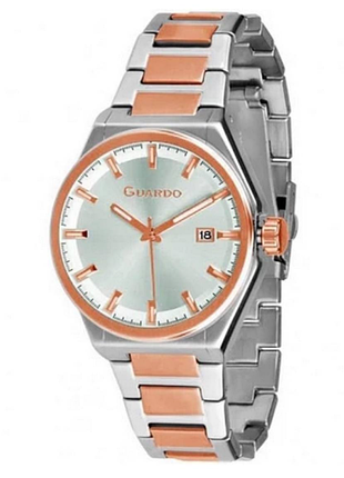 Guardo 012684-3 мужские часы серебристый циферблат стальной браслет