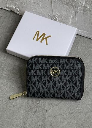 Гаманець жіночій michael kors міні великий логотип чорний