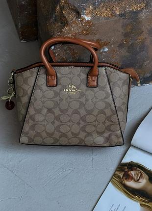 Coach andrea carryall bag mini карамельный
