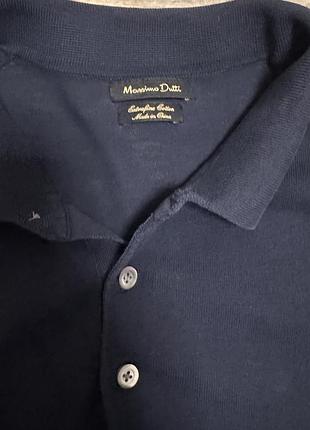 Чоловіче поло massimo dutti, синє, розмір m 2