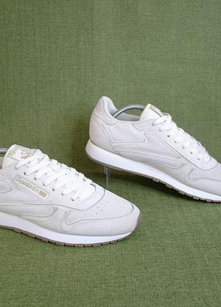 Reebok classic leather chalk чоловічі шкіряні кросівки оригінал! розмір 42 27 см