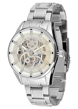 Guardo luxury sa03013-2 мужские механические часы серебристый/серый циферблат автоподзавод стальной браслет